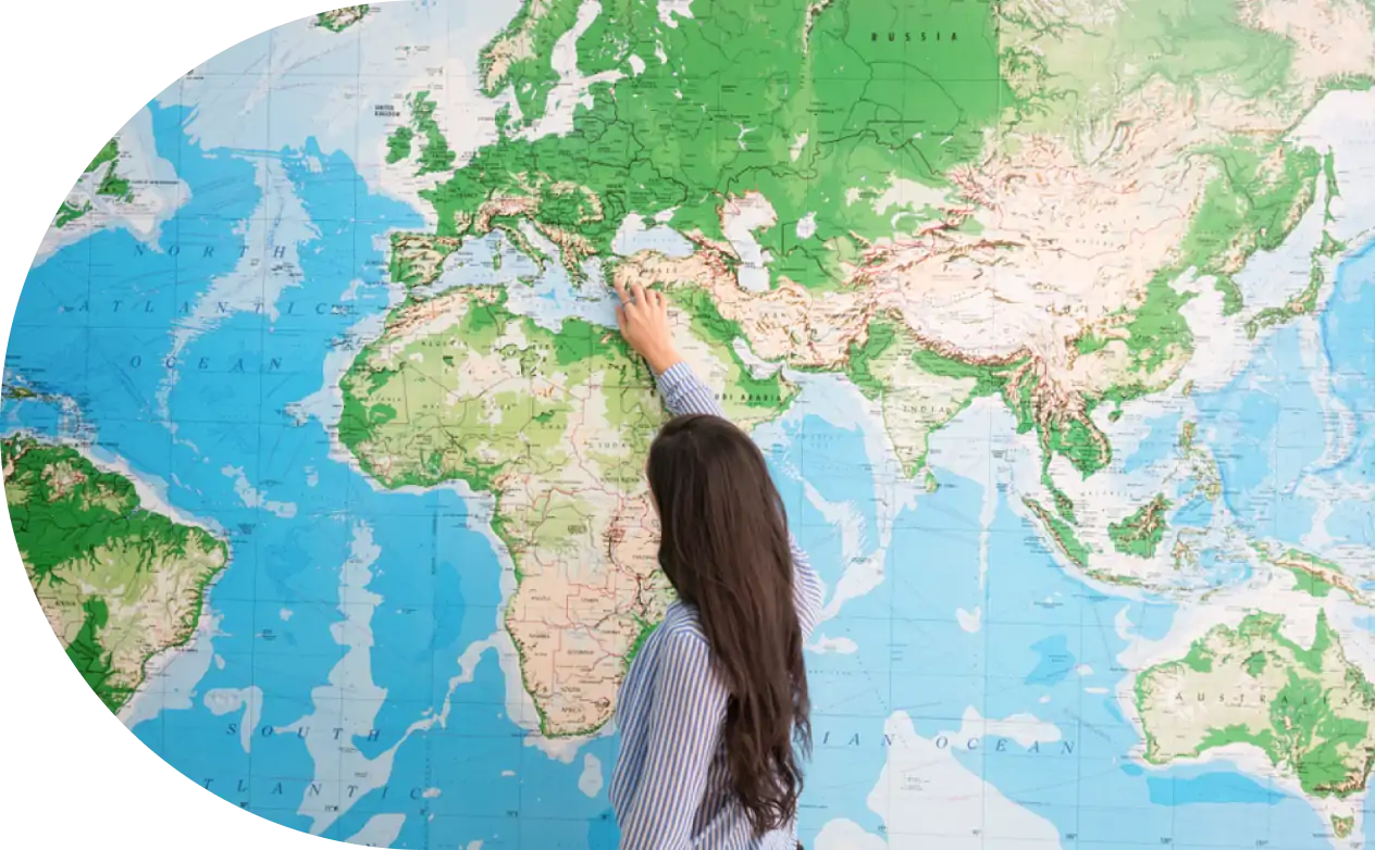 世界104の国と地域で実施されているイメージ画像